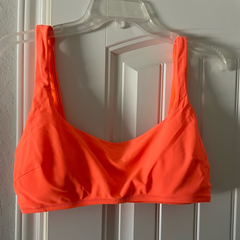 AERIE Neon Orange Bikini Top